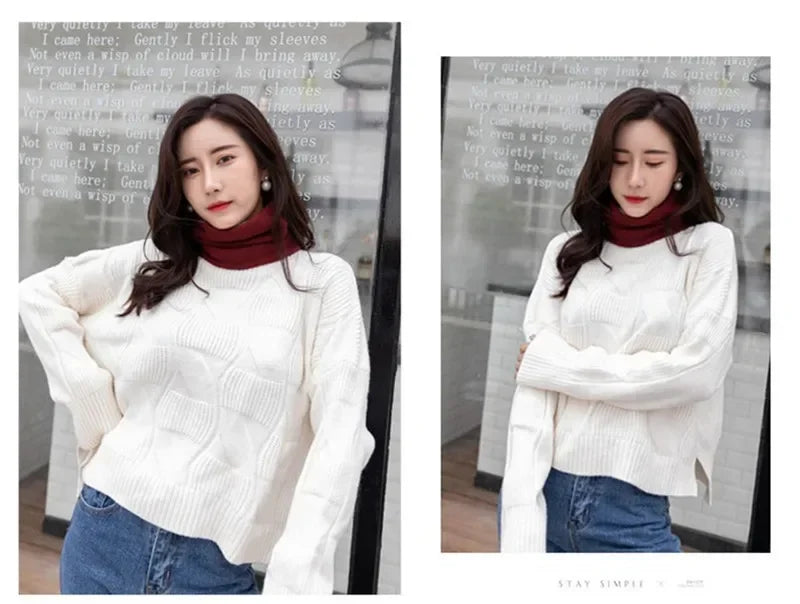 Unisex Winter Knitted Scarves for Boys Girls Women Men Warm Kids Thick Elastic Mufflers Children Neck Warmer Cotton Baby Scarf