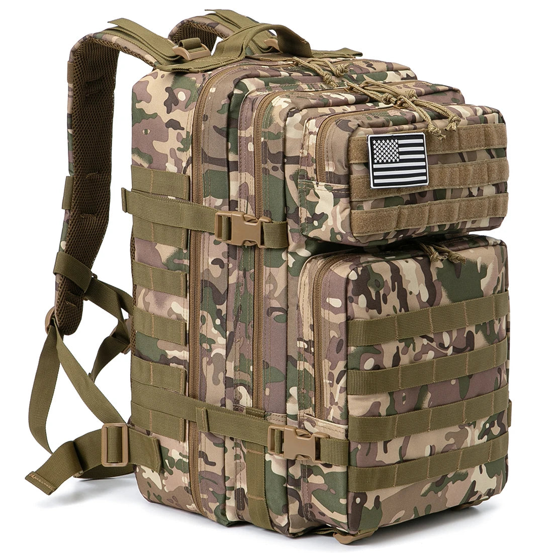 QT&QY 45L Tactical Backpack For Men Molle 3 day survival Backpack Hunting Camping Hiking GYM Rucksack Survival Bug Out Bag