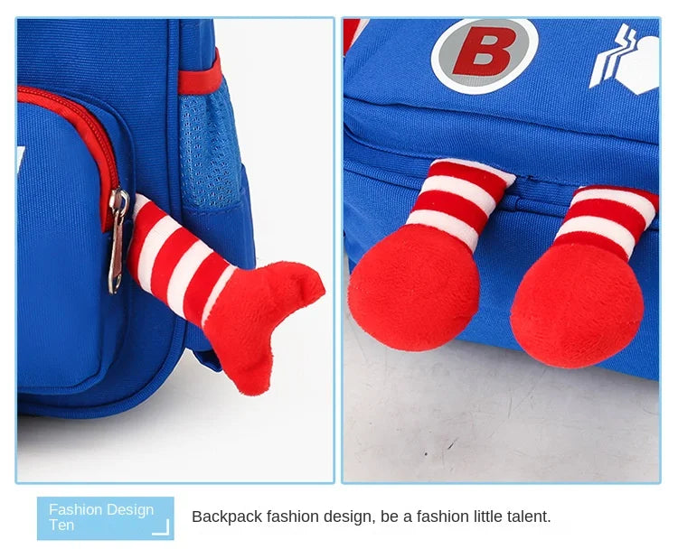 Spiderman Backpacks Super Heroes Student School Bag Cartoon 3d Stereo Kindergarten Backpack Children's Travel Bag Gift