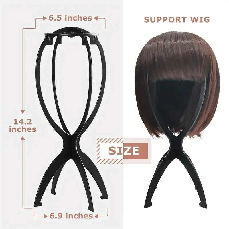 Tool Travel Stand For All Wigs Wig Stand Portable Collapsible Holder Durable Wig Display 13.2 Inch