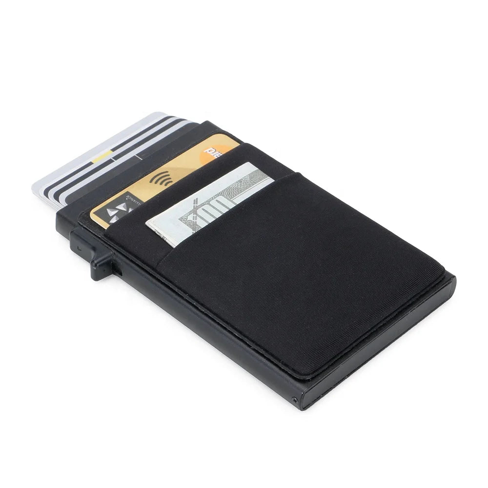 Rfid Credit Card Holder Men Thin Slim Mini Minimalist Wallets Luxury Metal Bank ID Cardholer Case Wallet for Men Carteras Choice