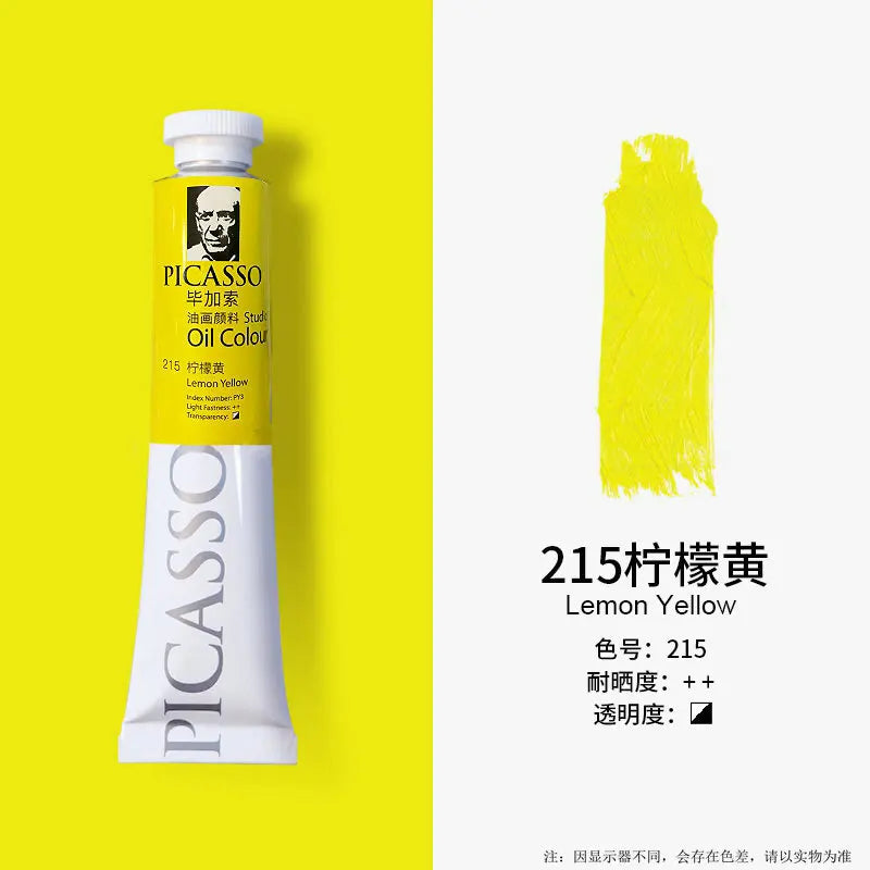 Phoenix 50ml Oil Paint High Saturation Faster Drying Time with Creamy Texture and Consistency for Artists, Students, Beginners