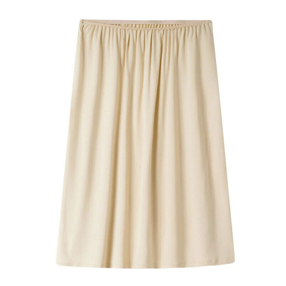 Comfortable Half Slips Under Dress Cooling Slip Skirt Lingerie Satin Skirt Women Underskirts Petticoat Cooling Summer Fashion