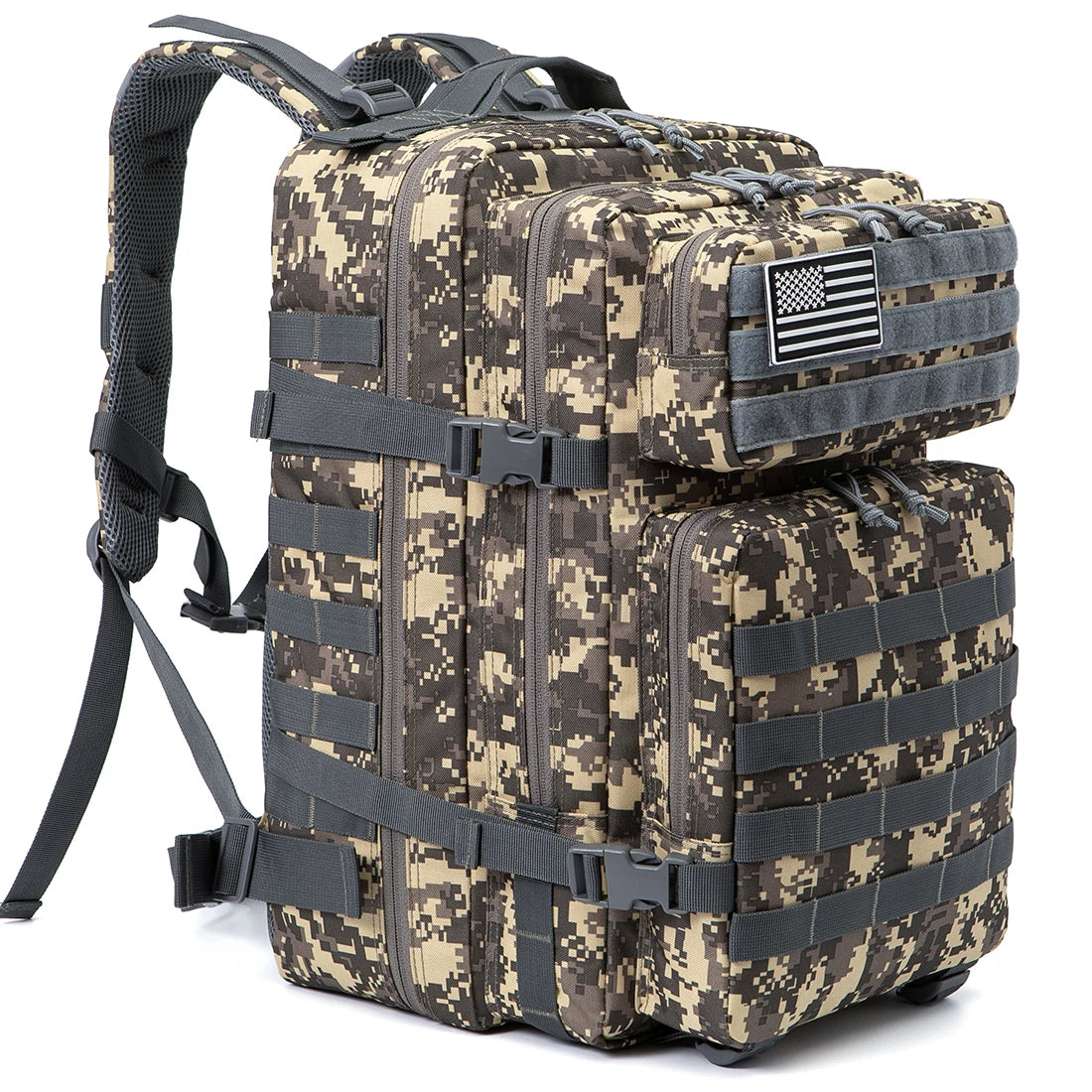 QT&QY 45L Tactical Backpack For Men Molle 3 day survival Backpack Hunting Camping Hiking GYM Rucksack Survival Bug Out Bag