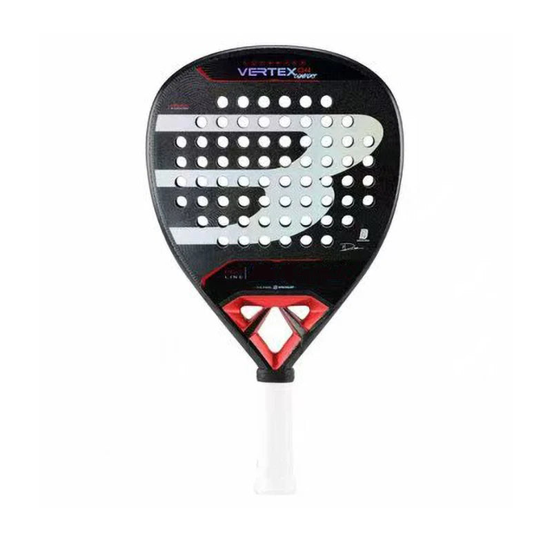 Carbon Fiber Padel Tennis Racket, Rough Surface, Diamond Shape, High Balance, EVA, Soft Memory, Sports Paddle Racquet