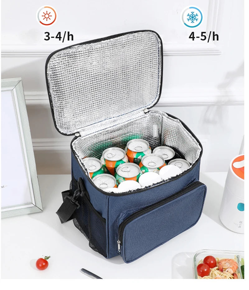 Insulated Lunch Bag Large Lunch Bags For Women Men Reusable Lunch Bag With Adjustable Shoulder Strap