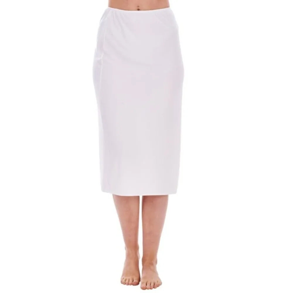Women Half Slips Underskirt Petticoat Ladies Fashion Lingerie Satin Skirt Summer Under Dress Slips