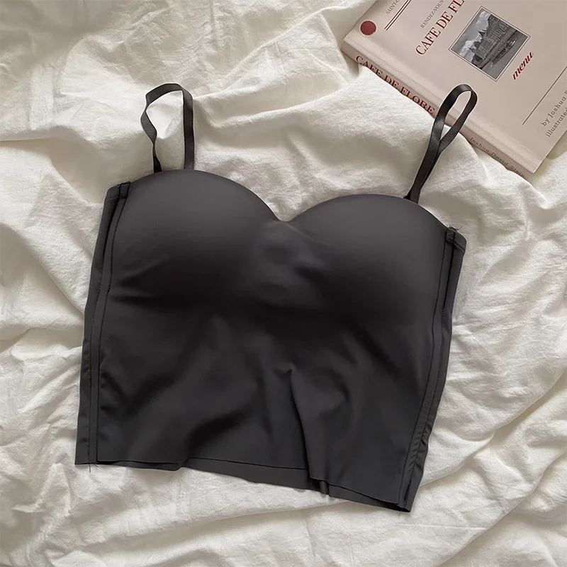 4 Colors Camisole for Women Fitness Crop Tops Summer Elegant Sexy All-match Casual Aesthetic Solid New