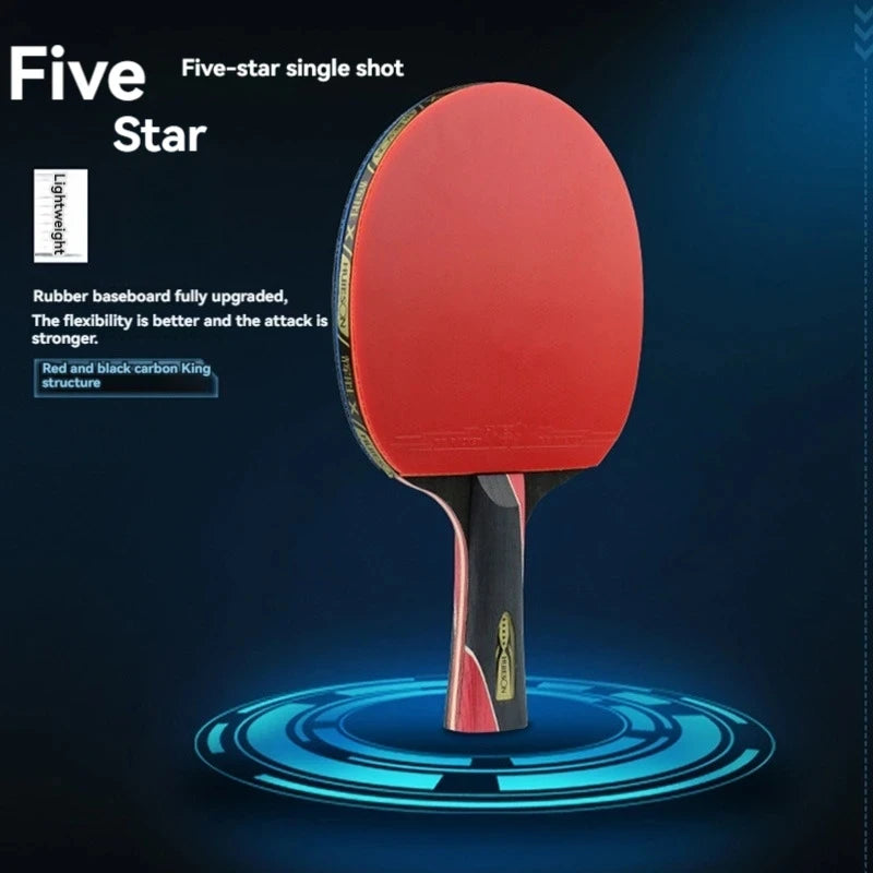Single Professional Training Carbon Table Tennis Bat Racket Ping Pong Paddle For Beginner Advanced Players 6 7 8 Star Sport Part