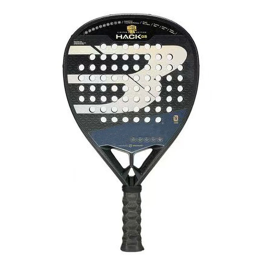 Carbon Fiber Padel Tennis Racket, Rough Surface, Diamond Shape, High Balance, EVA, Soft Memory, Sports Paddle Racquet