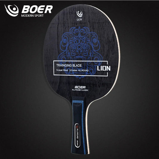 Boer Lion Table Tennis Blade 5+2 Wood Ping Pong Blade Good for Attack with Fine Control
