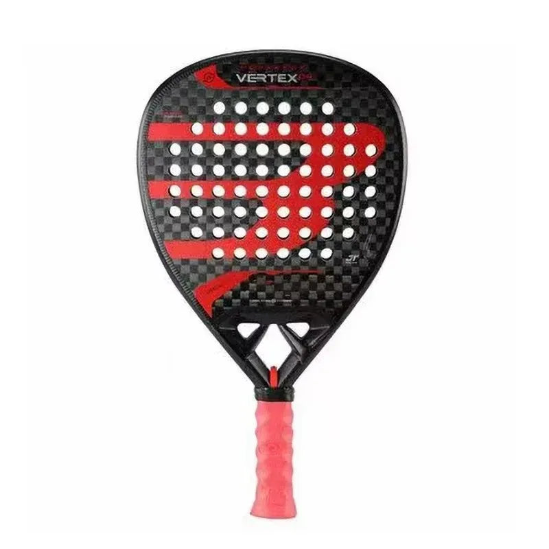 Carbon Fiber Padel Tennis Racket, Rough Surface, Diamond Shape, High Balance, EVA, Soft Memory, Sports Paddle Racquet