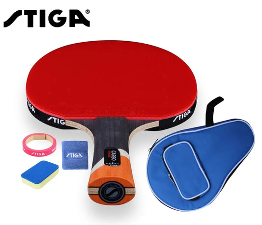Original Stiga 6 stars Table tennis racket Ddouble Pimples-in rubber Ping Pong Racket tenis de mesa table tennis with cover