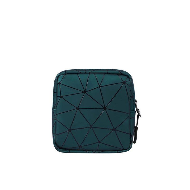 PU Leather Waterproof Organizing Bag, Jewelry Bag, Portable Monthly Bag, Women's Outdoor Sanitary Napkin Storage Bag