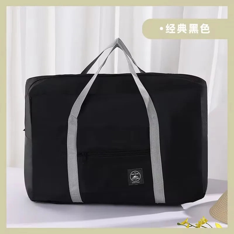 2 Pack Foldable Travel Duffel Bag for Airlines Carry on Bag Weekender Overnight Hospital Tote Bag Gym Duffel Bag Women Men