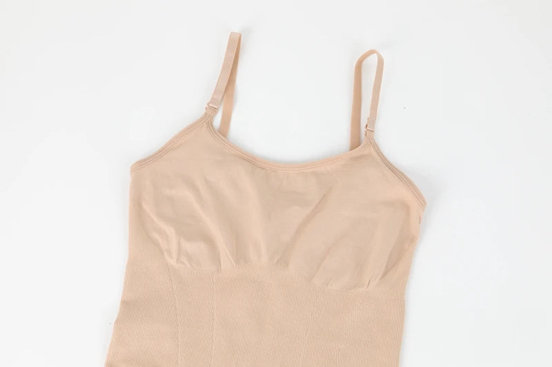 Seamless Shapewear Control Slips for Under Dresses Women Smooth Body Shaper Tummy Control Full Slip Slimming Cami Slip