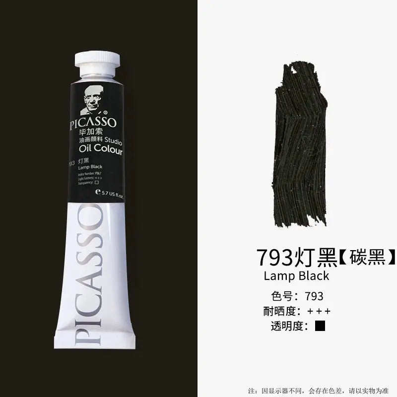 Phoenix 50ml Oil Paint High Saturation Faster Drying Time with Creamy Texture and Consistency for Artists, Students, Beginners