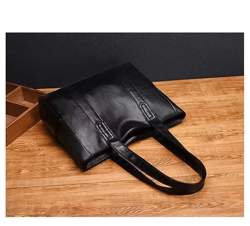 1pc Vintage Large Capacity Tote Bag Retro Vegan Shoulder Bag Women's Casual Handbag For Commute
