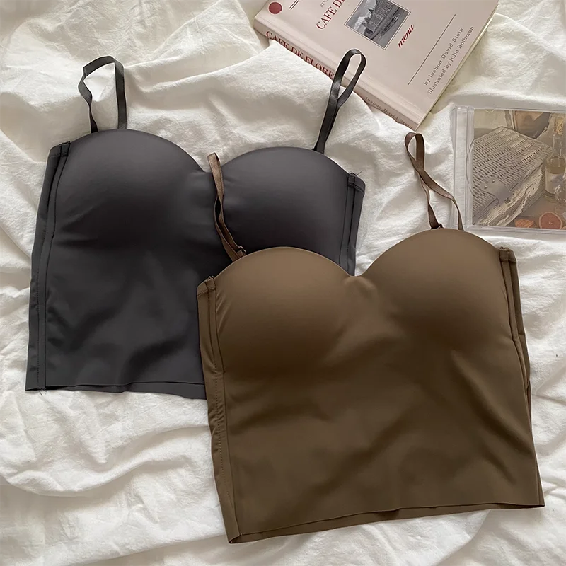 4 Colors Camisole for Women Fitness Crop Tops Summer Elegant Sexy All-match Casual Aesthetic Solid New