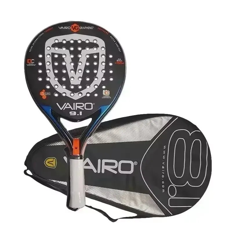 Carbon Fiber Padel Tennis Racket, Rough Surface, Diamond Shape, High Balance, EVA, Soft Memory, Sports Paddle Racquet