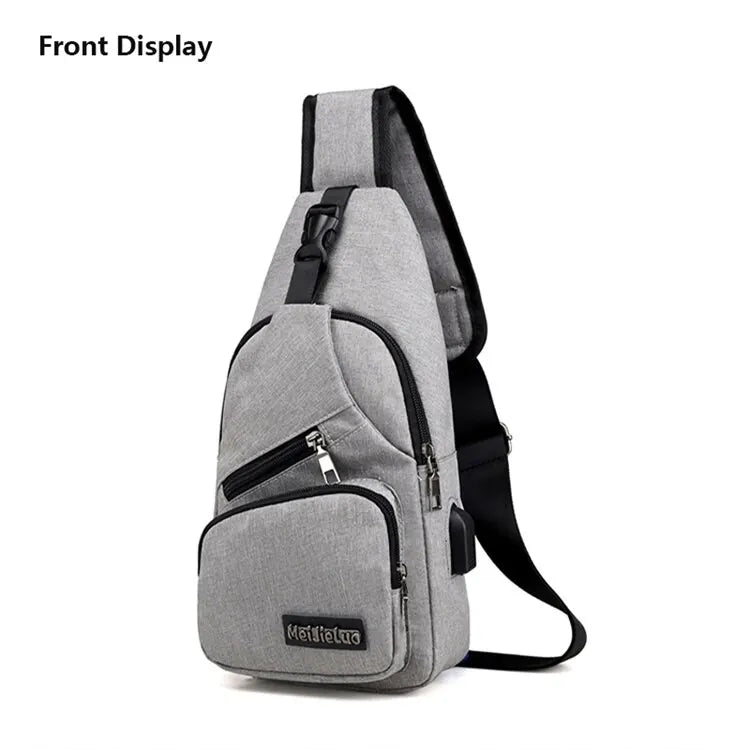 Clearance_New Multifunctional Crossbody Bag Usb Charging Leisure Sports Large Capacity Chest Bag For Men_Continuous updates