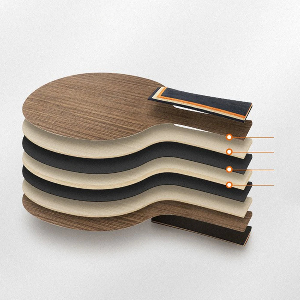 1PC Table Tennis Blade Ebony Dalbergia Pingpong Racket Bottom Plate 5-Ply 6.2mm Ping Pong Paddle Board Bat Racquet Long Handles