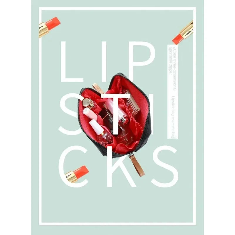 2024 New Women's Small Bag Toiletry Bag Portable Mini Solid Color Korean Makeup Bag Large Capacity Waterproof Storage Clutch Bag