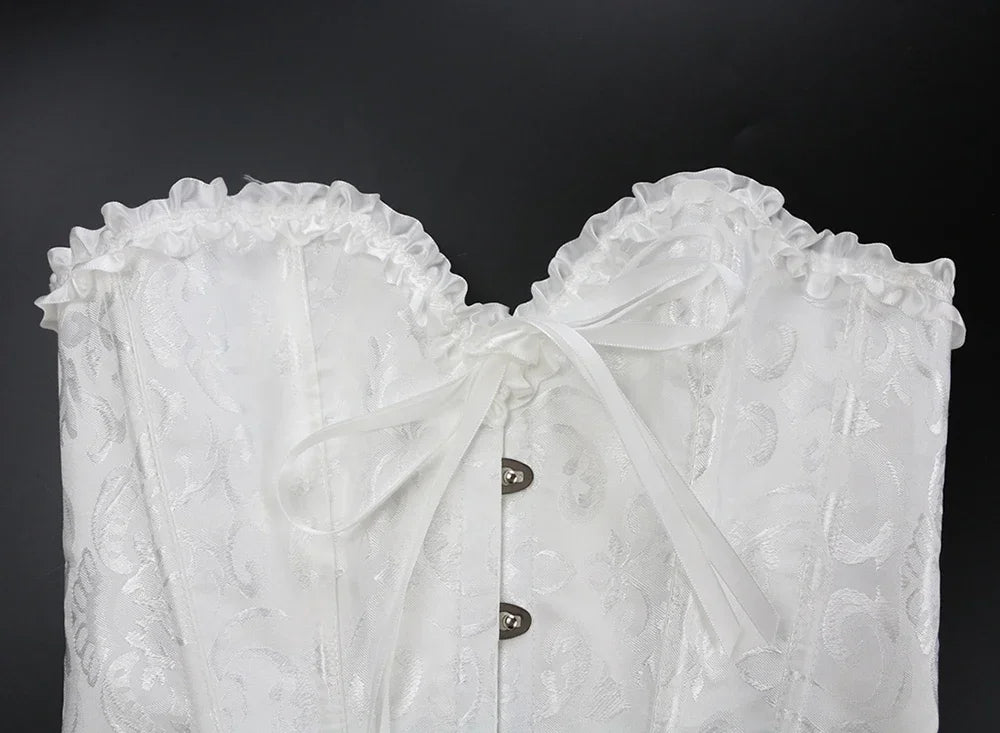 Waist Corset Top Women Bustier Overbust Sexy Lace up Floral Lingerie Shapewear Vintage Victorian Fashion Body Shaper DropShippin