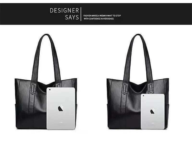1pc Vintage Large Capacity Tote Bag Retro Vegan Shoulder Bag Women's Casual Handbag For Commute