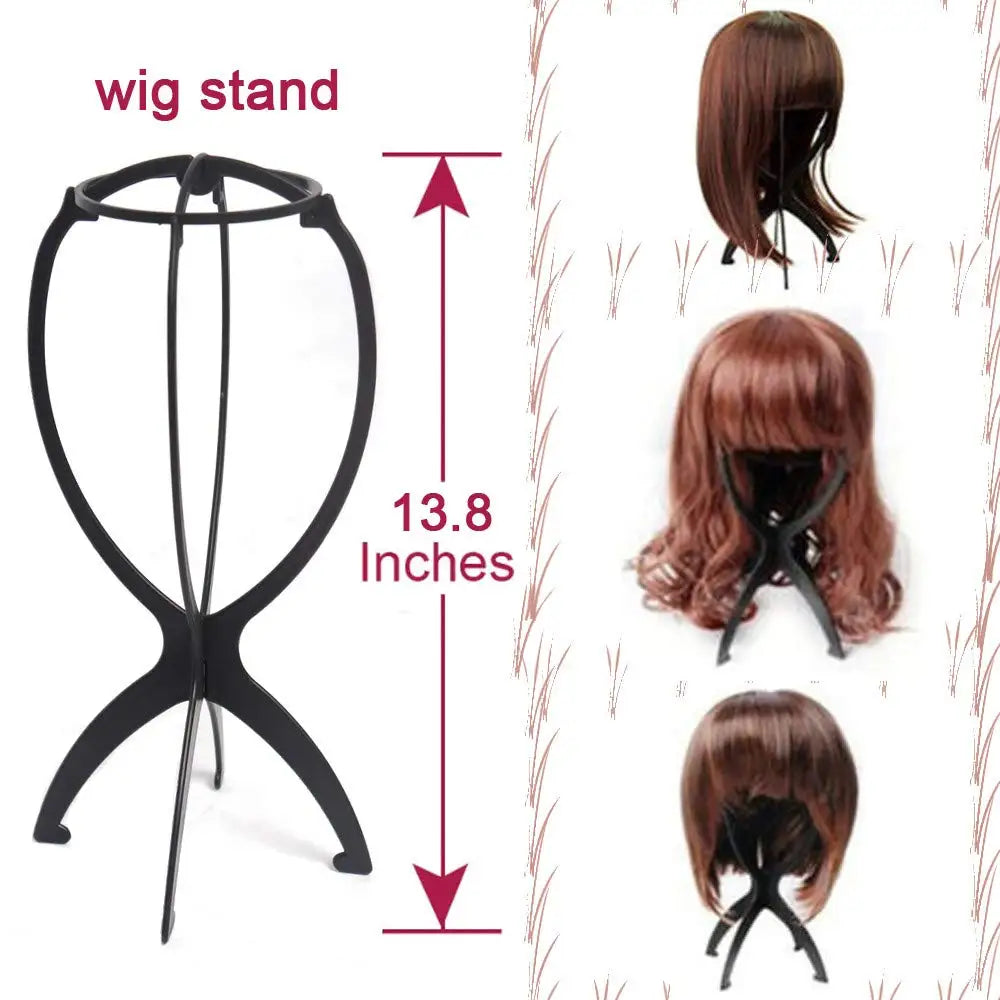 Tool Travel Stand For All Wigs Wig Stand Portable Collapsible Holder Durable Wig Display 13.2 Inch