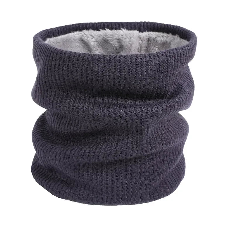 Unisex Winter Knitted Scarves for Boys Girls Women Men Warm Kids Thick Elastic Mufflers Children Neck Warmer Cotton Baby Scarf