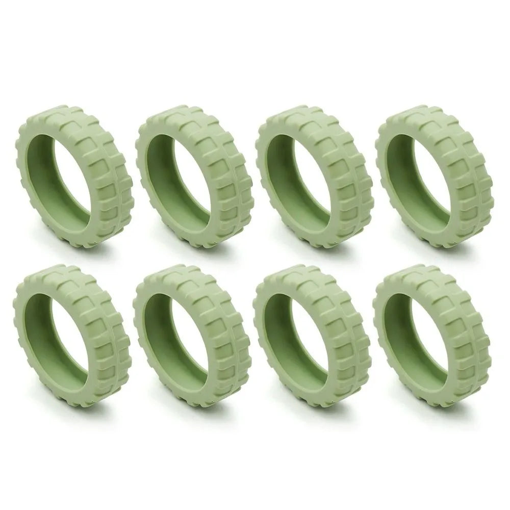 8PCS Luggage Wheels Protector Silicone Wheels Caster Shoes Travel Luggage Suitcase Reduce Noise Wheels Guard Cover Accessories