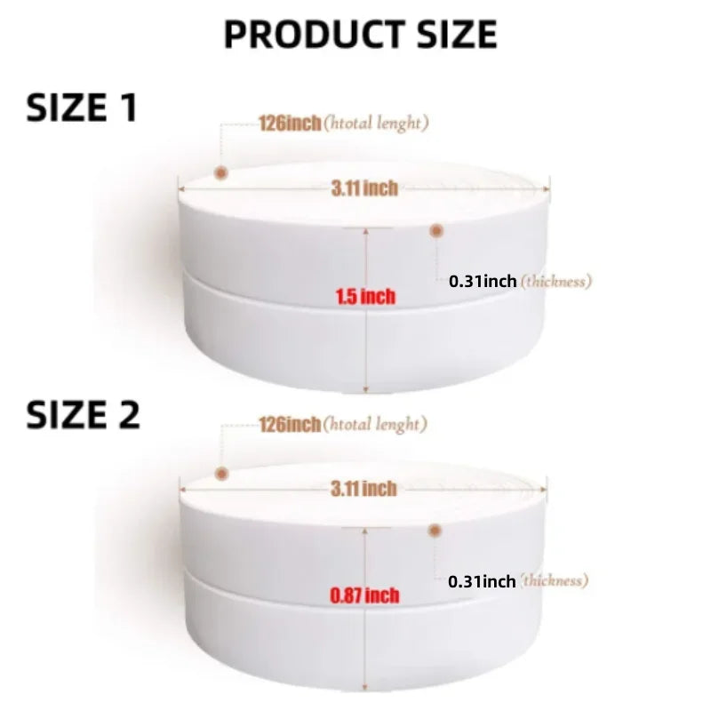 1 Roll of Waterproof White PVC Self-Adhesive Tape - Perfect for Bathroom, Sink & Kitchen - Super Strong Stickiness!