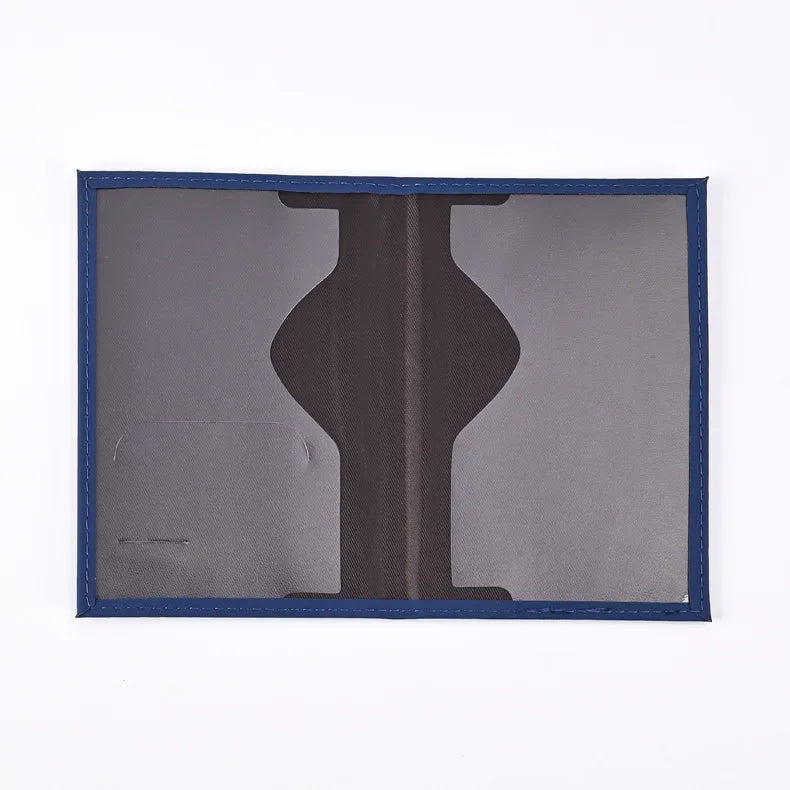 Leather passport holder Business travel document bag Passport cover Men's and women's passport carrying bag PU name card holder