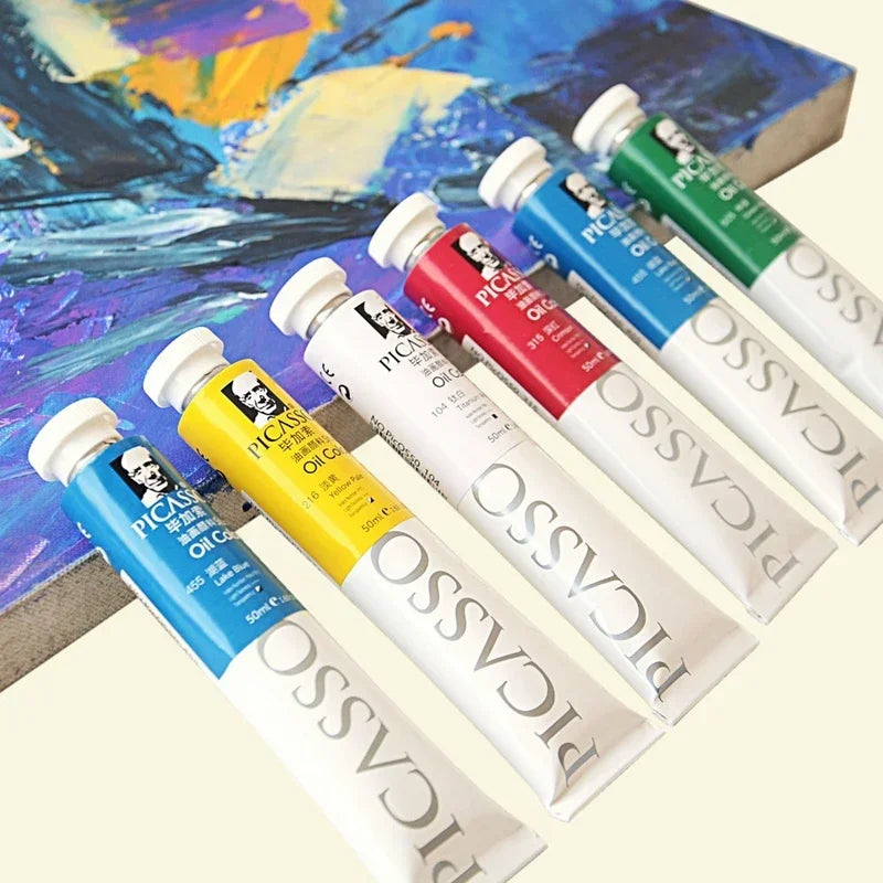 Phoenix 50ml Oil Paint High Saturation Faster Drying Time with Creamy Texture and Consistency for Artists, Students, Beginners