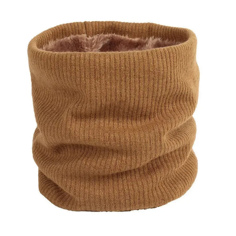 Unisex Winter Knitted Scarves for Boys Girls Women Men Warm Kids Thick Elastic Mufflers Children Neck Warmer Cotton Baby Scarf
