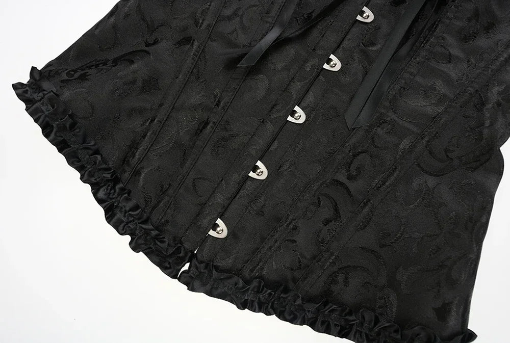 Waist Corset Top Women Bustier Overbust Sexy Lace up Floral Lingerie Shapewear Vintage Victorian Fashion Body Shaper DropShippin