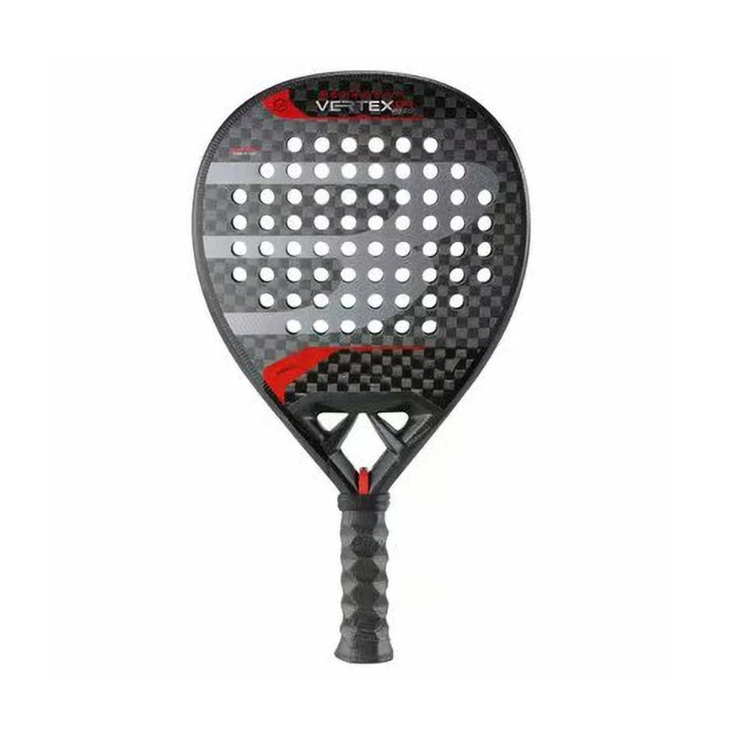 Carbon Fiber Padel Tennis Racket, Rough Surface, Diamond Shape, High Balance, EVA, Soft Memory, Sports Paddle Racquet