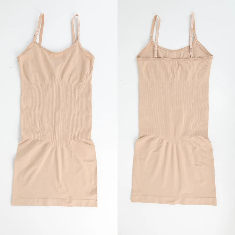 Seamless Shapewear Control Slips for Under Dresses Women Smooth Body Shaper Tummy Control Full Slip Slimming Cami Slip