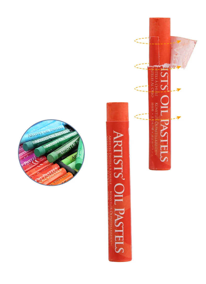 MUNGYO Artist Oil Pastel Set 12/25/50 Professional Painting Drawing Graffiti Art Crayons Washable Round Non Toxic Sticks