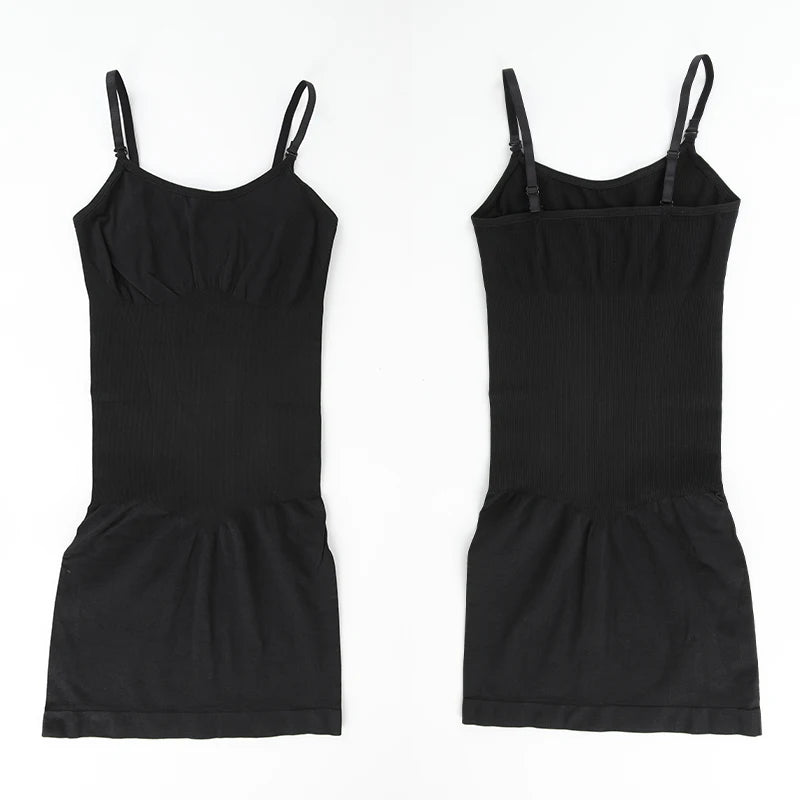 Seamless Shapewear Control Slips for Under Dresses Women Smooth Body Shaper Tummy Control Full Slip Slimming Cami Slip