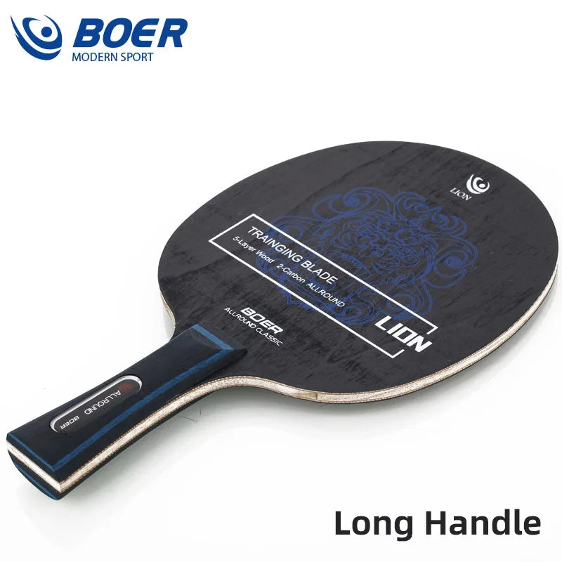 Boer Lion Table Tennis Blade 5+2 Wood Ping Pong Blade Good for Attack with Fine Control