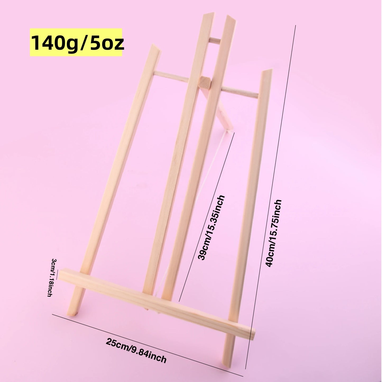 MOTARRO 1Pcs Natural Wood Easel Frame Tripod Display Holder Wedding Table Name Card Stand Children Painting Display Craft