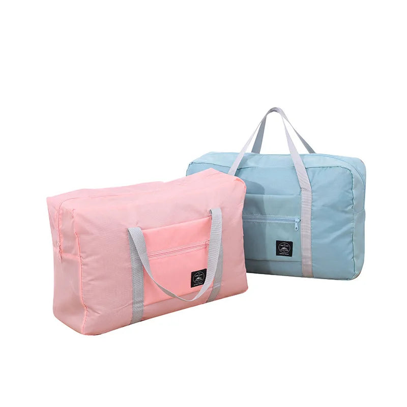 Foldable Travel Storage Bag Large-capacity Baggage Package Portable Multi-function Airplane Handbag Washing Supplies Storage Bag