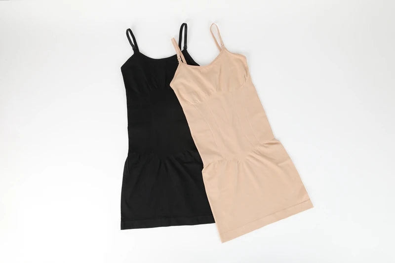 Seamless Shapewear Control Slips for Under Dresses Women Smooth Body Shaper Tummy Control Full Slip Slimming Cami Slip