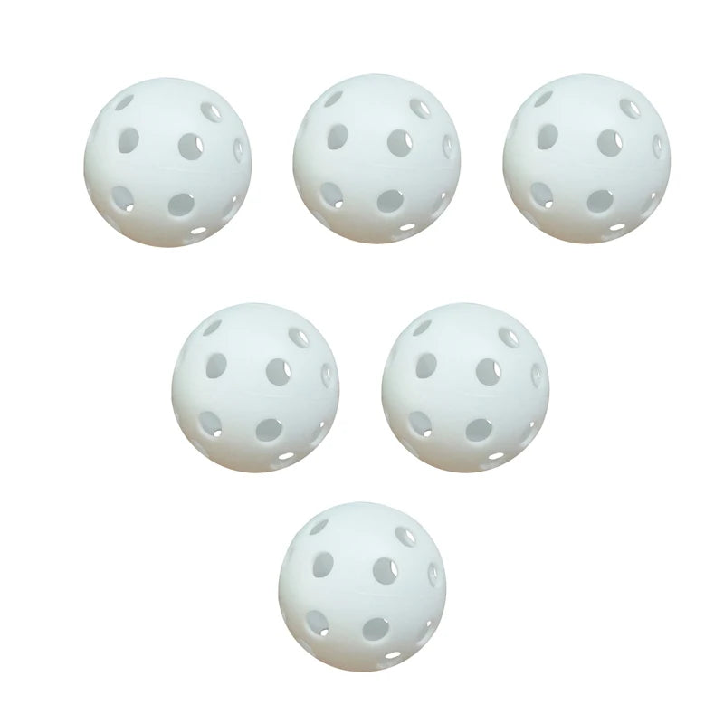 6pcs Pickleball 40 Holes 74mm Outdoor Colorful Pickleballs Durable Training and Competition Paddle Ball for Competition Practice