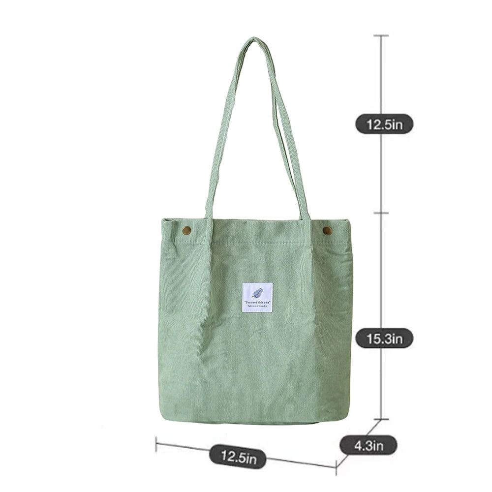 2024 New Women's Solid-Color Canvass Tote Bag Multi-Purpose Large Capacity Bag For Girls Kids Student School Shoulder Bag Female