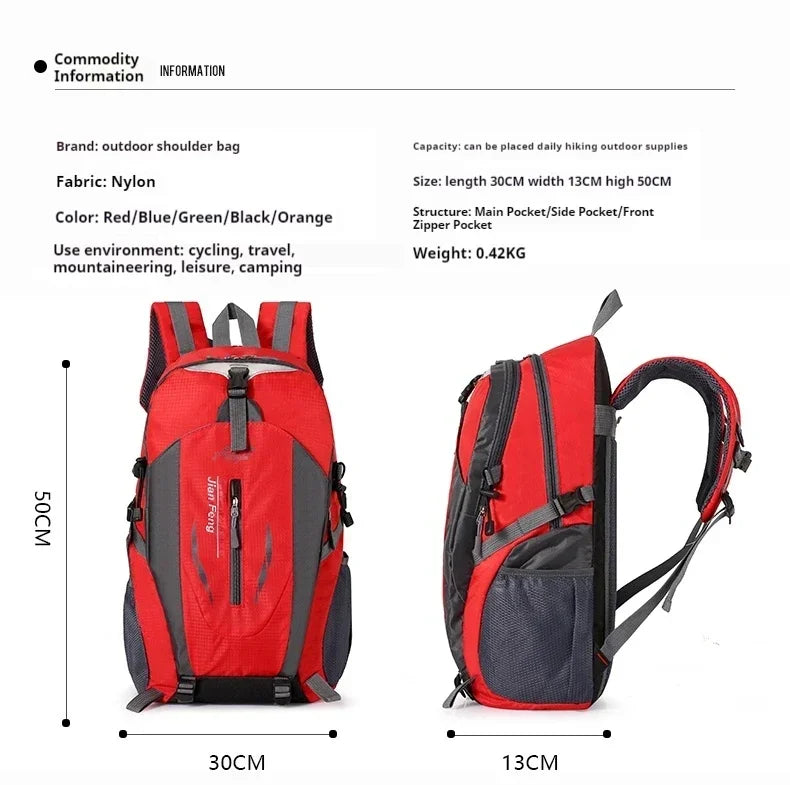 Outdoor Travel Backpack Fashion Hiking Backpacks Men Climbing Travel Backpack Classic Sport Travel Backpacks