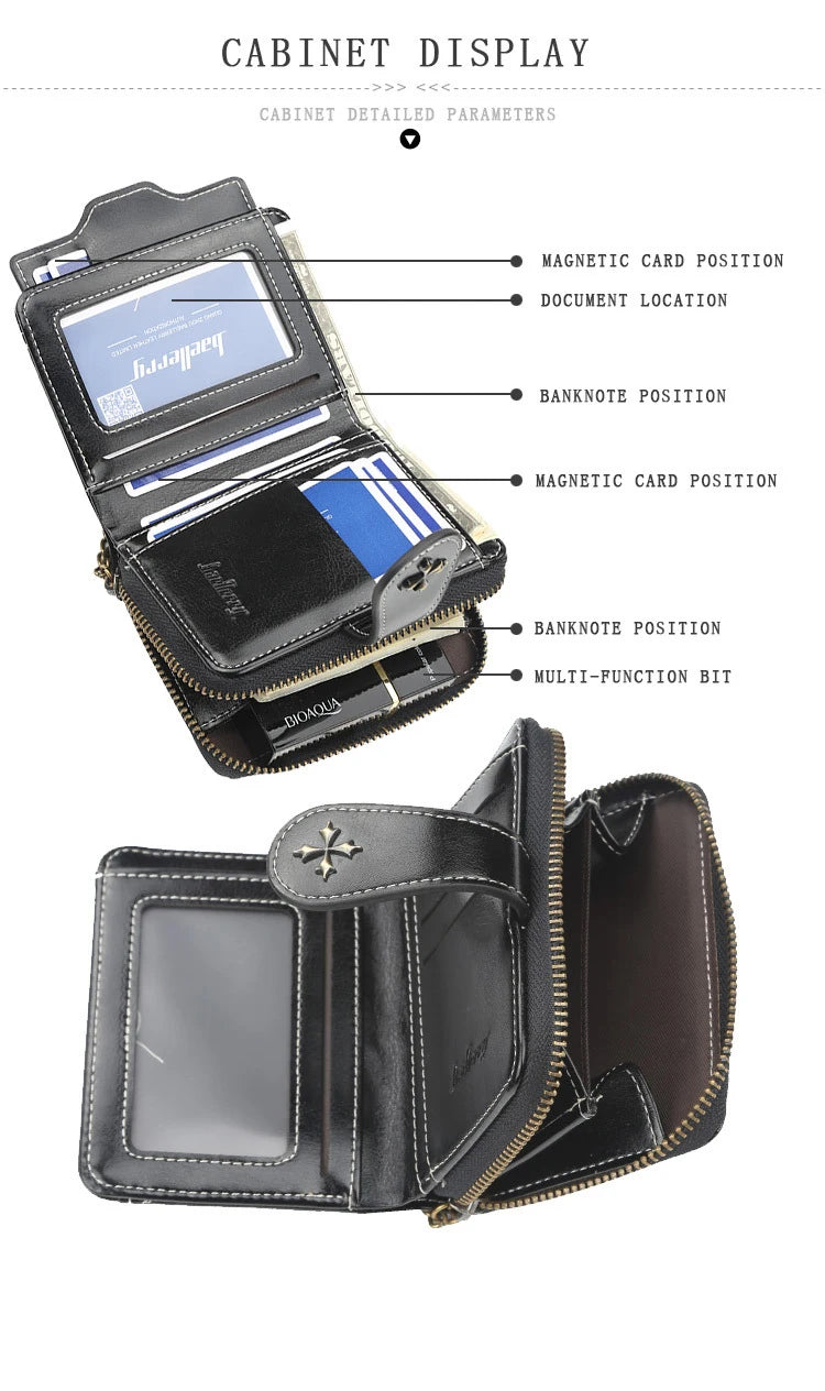 2023 New Women Wallets Fashion Short PU Leather Top Quality Card Holder Female Zipper Purse