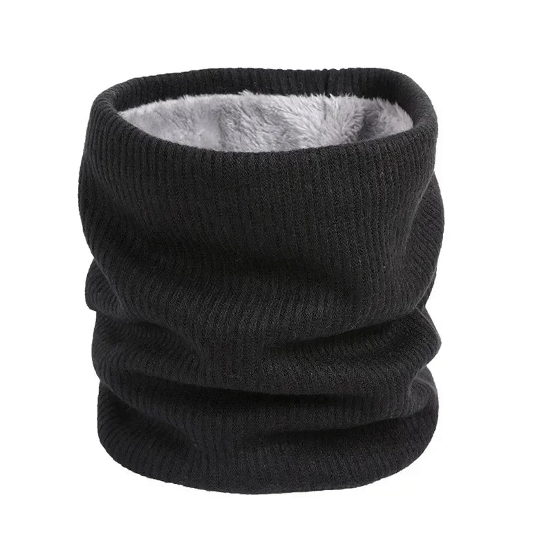Unisex Winter Knitted Scarves for Boys Girls Women Men Warm Kids Thick Elastic Mufflers Children Neck Warmer Cotton Baby Scarf